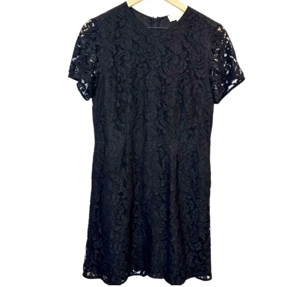 NWT‎ Michael Kors black lace dress size 0